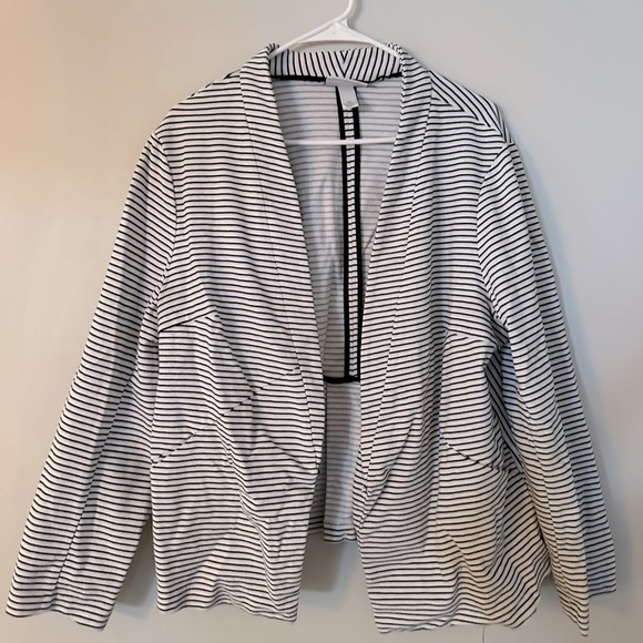 Ava and Viv plus sized striped blazer 2X - Picture 1 of 2